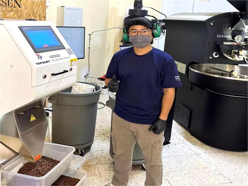 Сортировка обжаренного кофе в зернах в ОАЭ