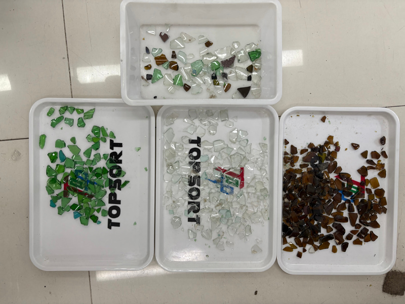 TOPSORT переработка стекла сортировка по цвету сортировка коричневого стекла