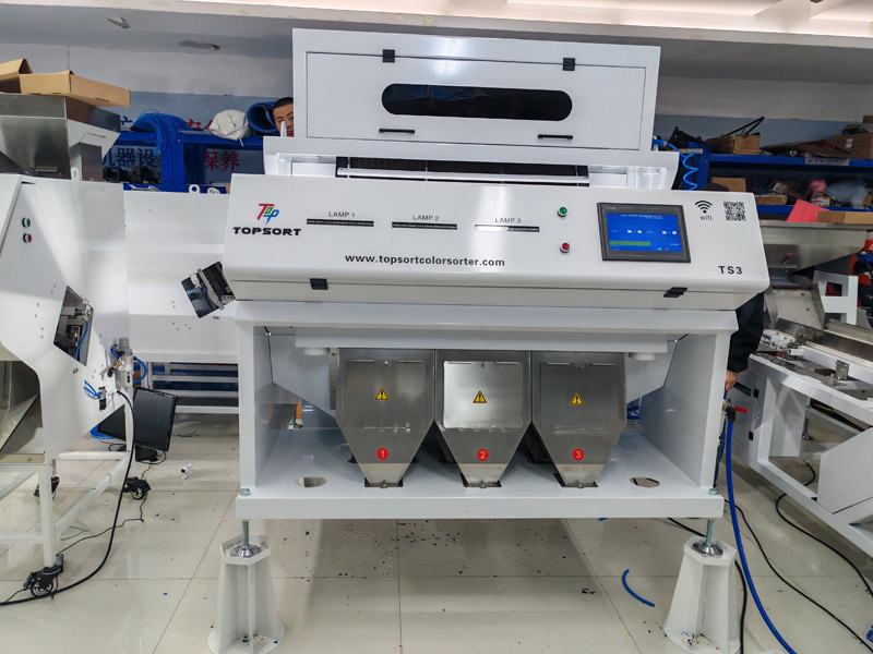 TOPSORT high accuracy plastic flakes color sorter sort red orange and brown